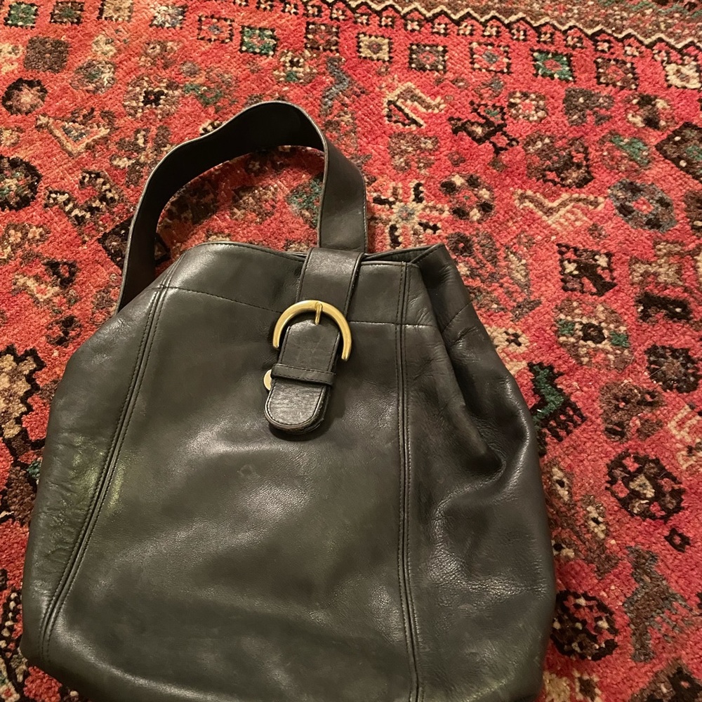 Vintage black coach bag